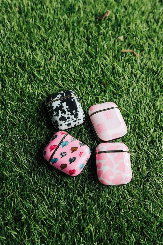 Black Cowhide Airpod Case