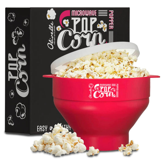 Silicone Microwave Popcorn Popper (Assorted Colors)