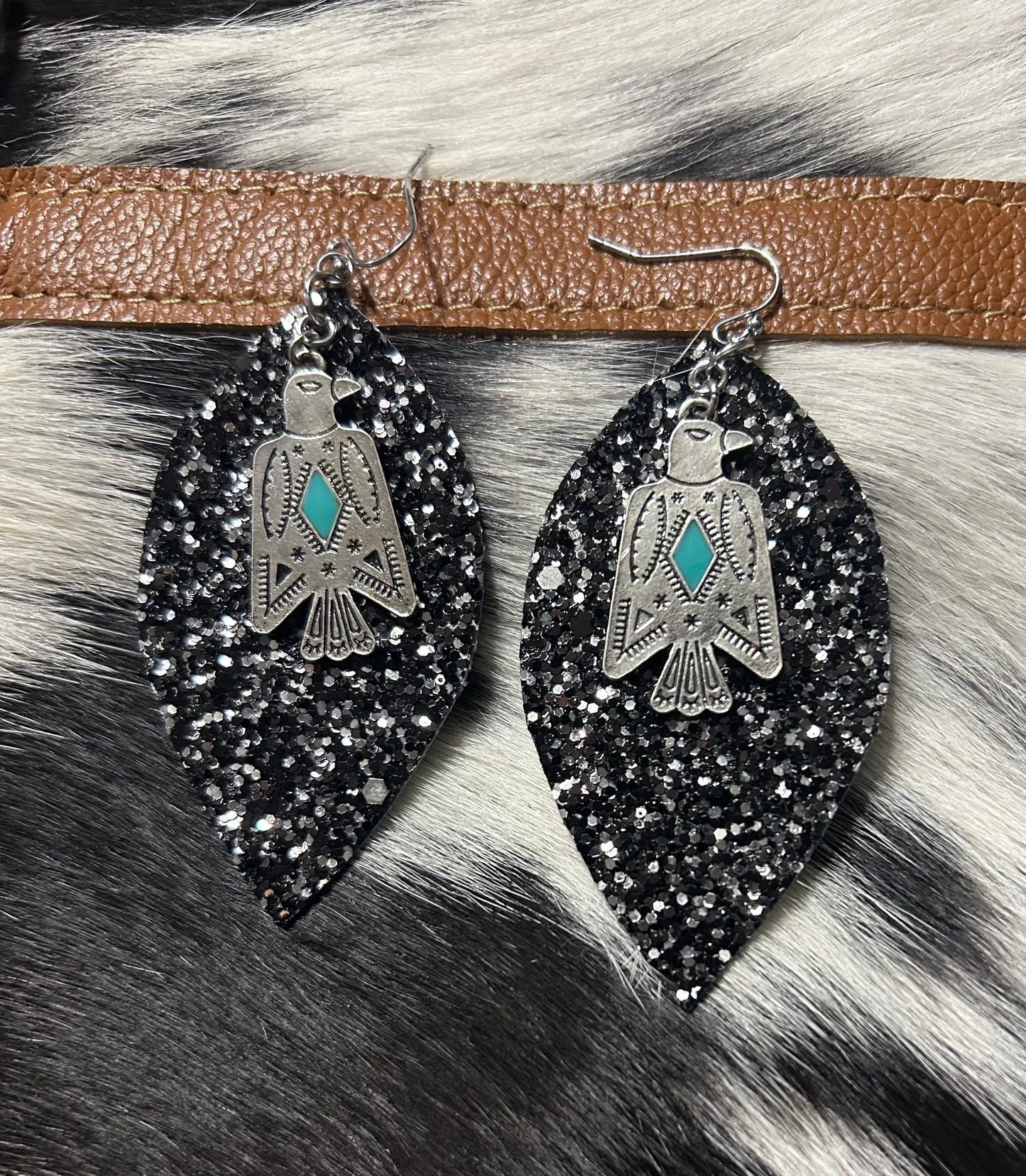 Eagle Glitter Earrings