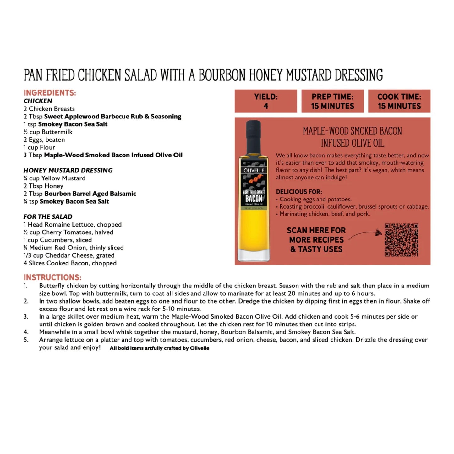 Maple-Wood Smoked Bacon Infused Olive Oil
