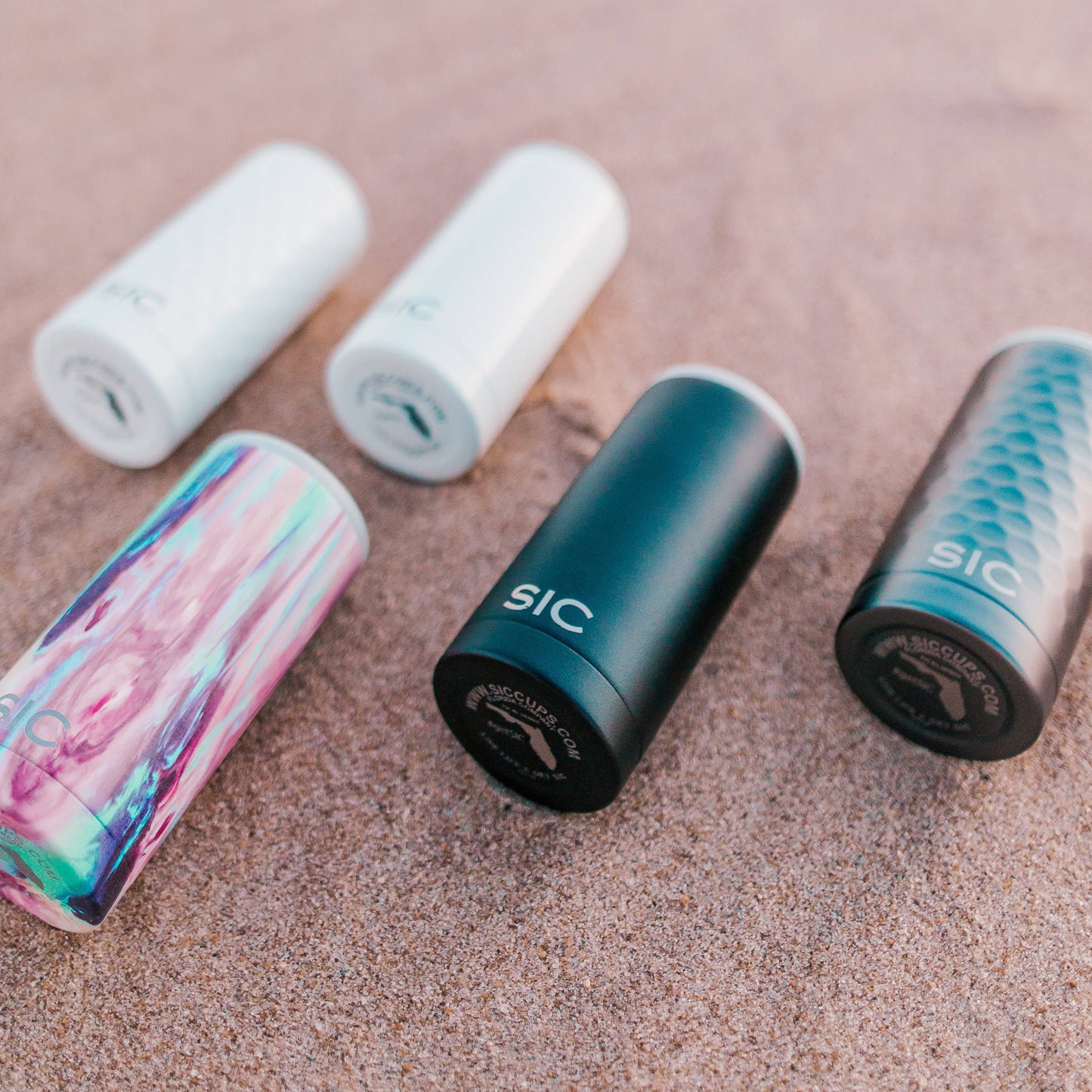 SIC Slim Can Cooler | Hammered Gunmetal