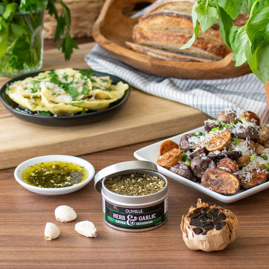 Herb & Garlic Dipper and Seasoning - Instant Italian Flavor in a Tin