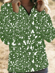 Tailgate Party Pullover Green & White
