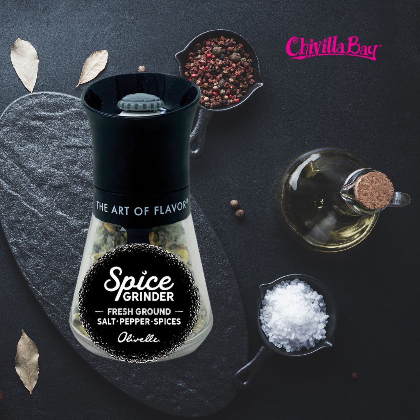 Olivelle Adjustable Ceramic Spice Grinder