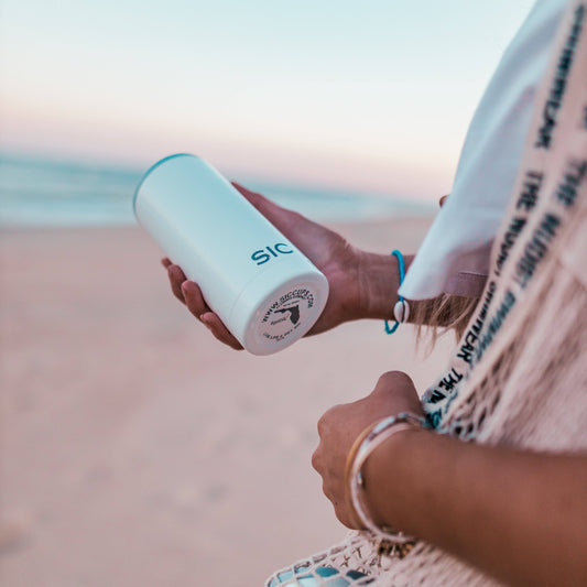 SIC Slim Can Cooler | Gloss Ice White