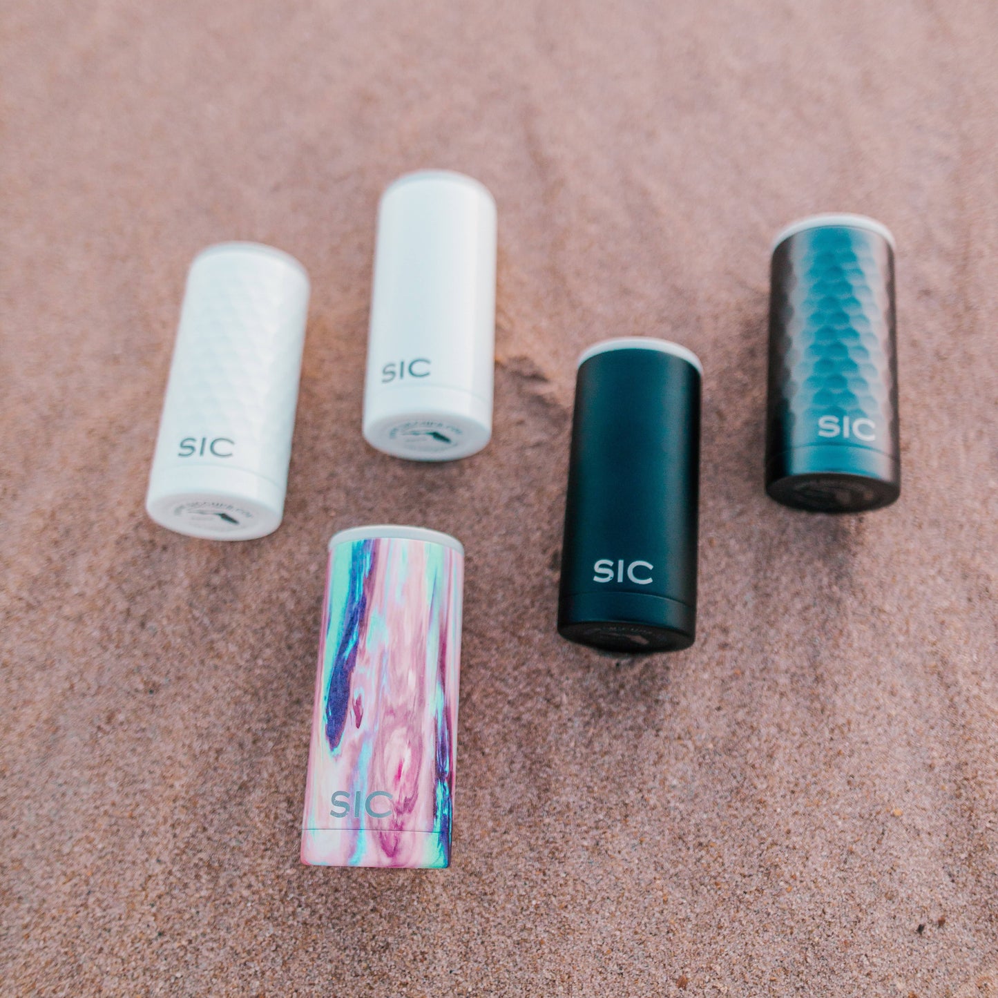 SIC Slim Can Cooler | Hammered Gunmetal