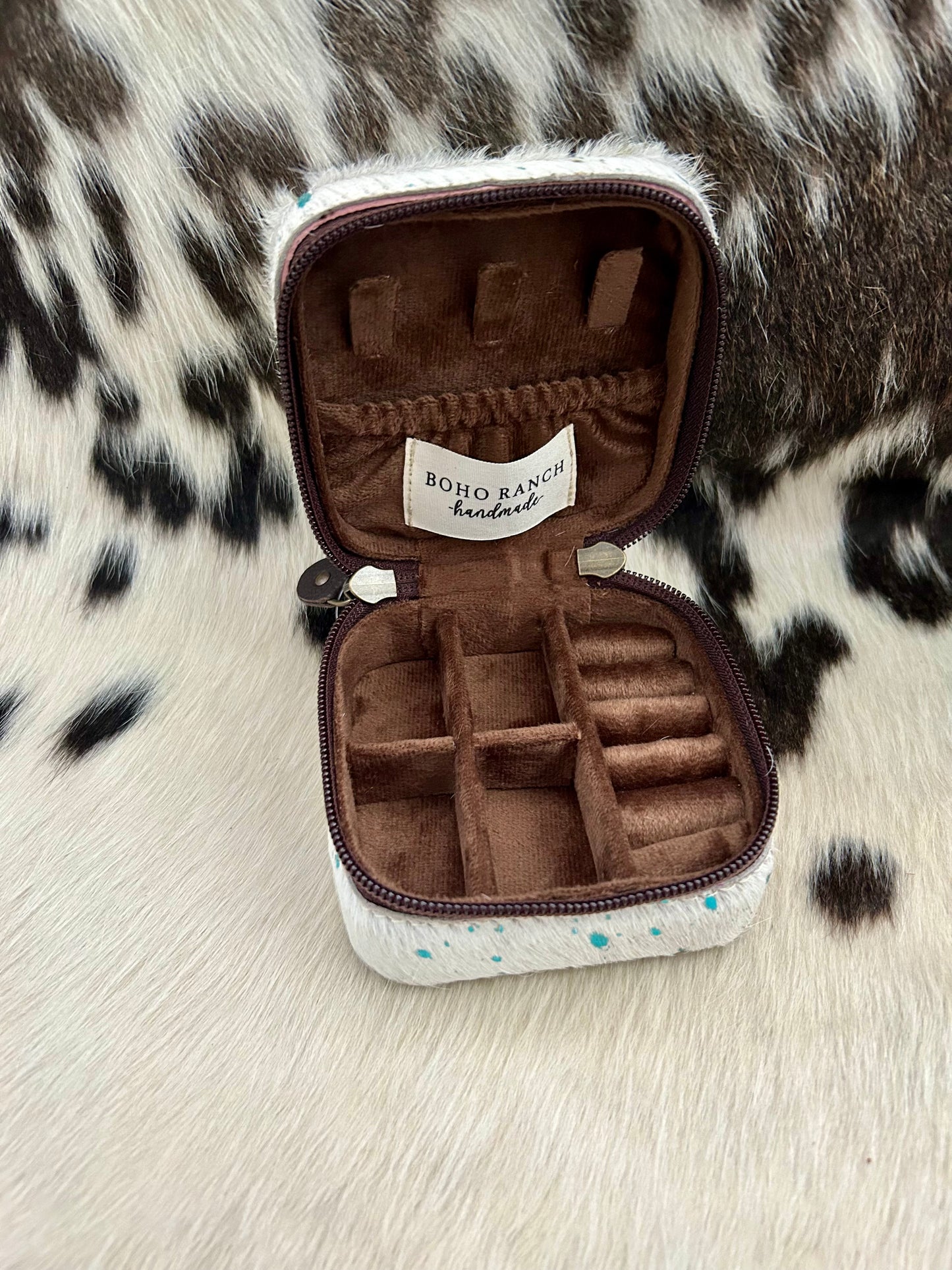 Mini Cowhide Jewelry Box