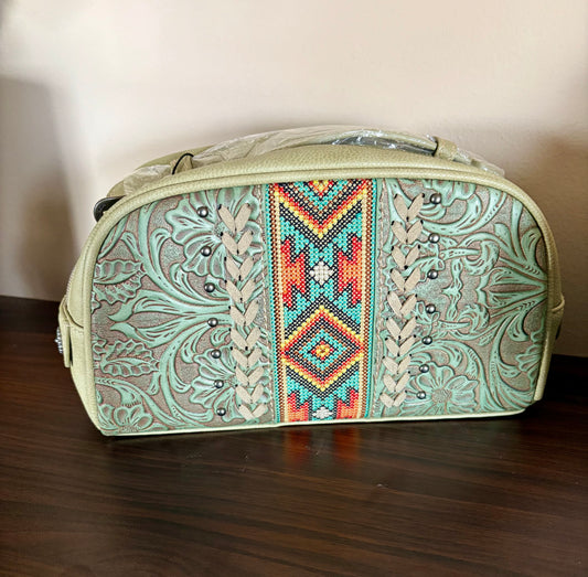 Montana West Tooled Travel Tote
