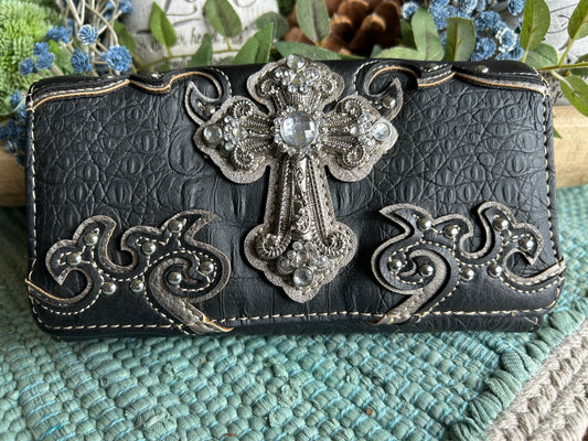 Black Cross Wallet