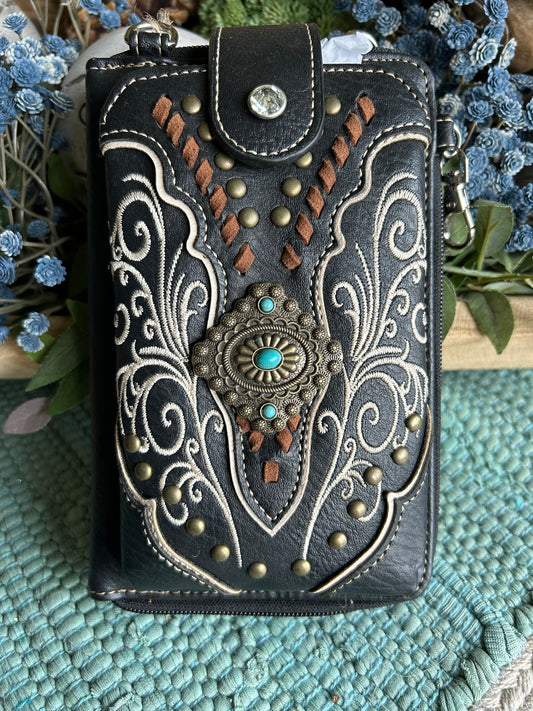 Black Stud Wallet