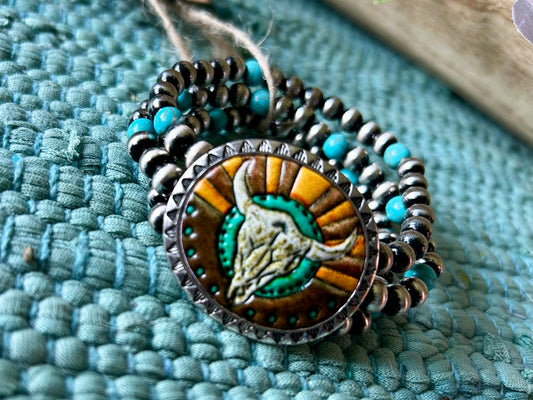 Longhorn Skull Bracelet