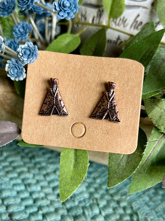 Bronze Tipi Stud