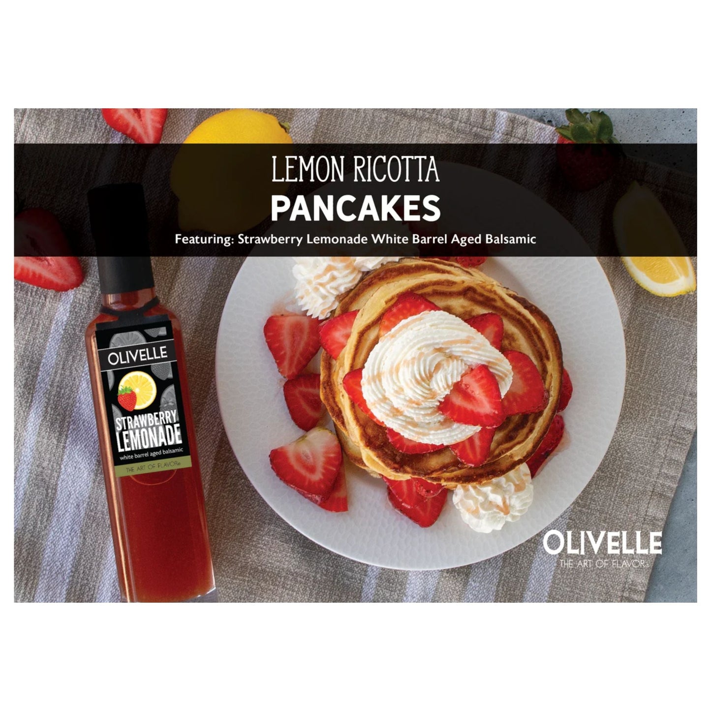 Strawberry Lemonade White Barrel Aged Balsamic – Bright, Sweet & Zesty