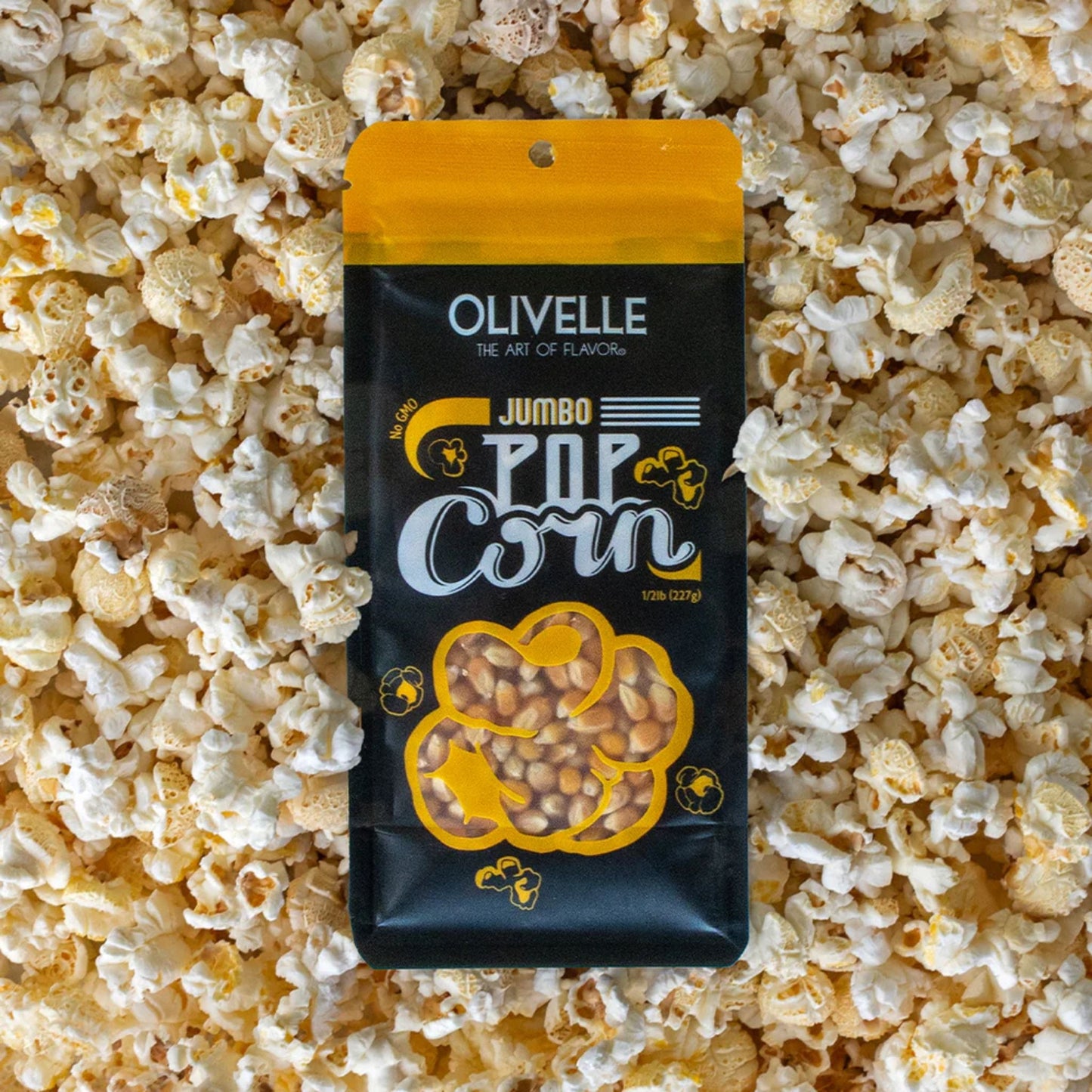 Jumbo Popcorn by Olivelle 1/2 lb Resealable Bag