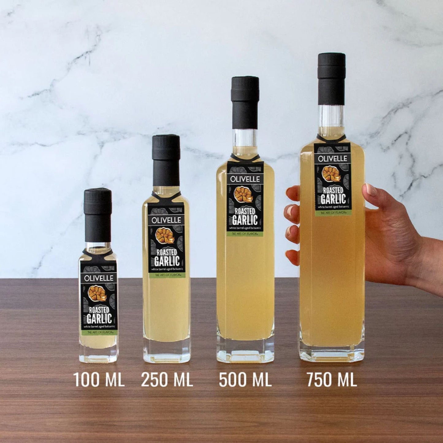 Roasted Garlic White Barrel Aged Balsamic - Savory, Umami-Packed Garlic Bliss