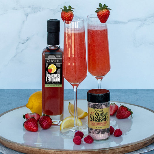 Strawberry Lemonade White Barrel Aged Balsamic – Bright, Sweet & Zesty